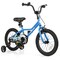 Blue Dual Brakes Kids Bicycle with Carbon Steel Frame and Training Wheels Perfect for All Terrains